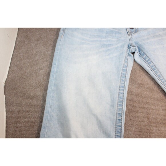 Miss Me Women’s Light  Blue Denim Signature Mid Rise Skinny Jeans Size 28 - Picture 9 of 16